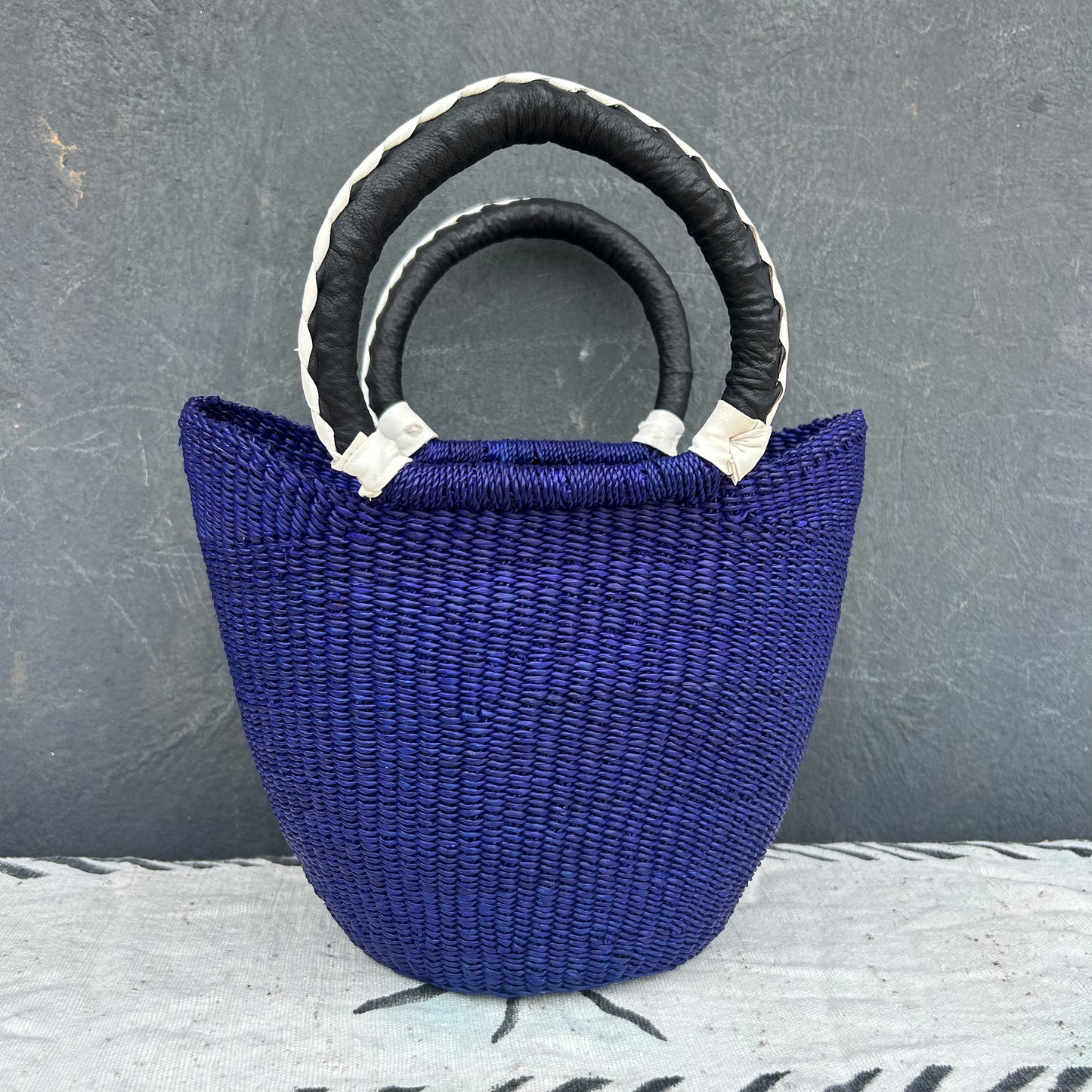 Small U-Shopper Bolga Basket - arabolgabaskets.com