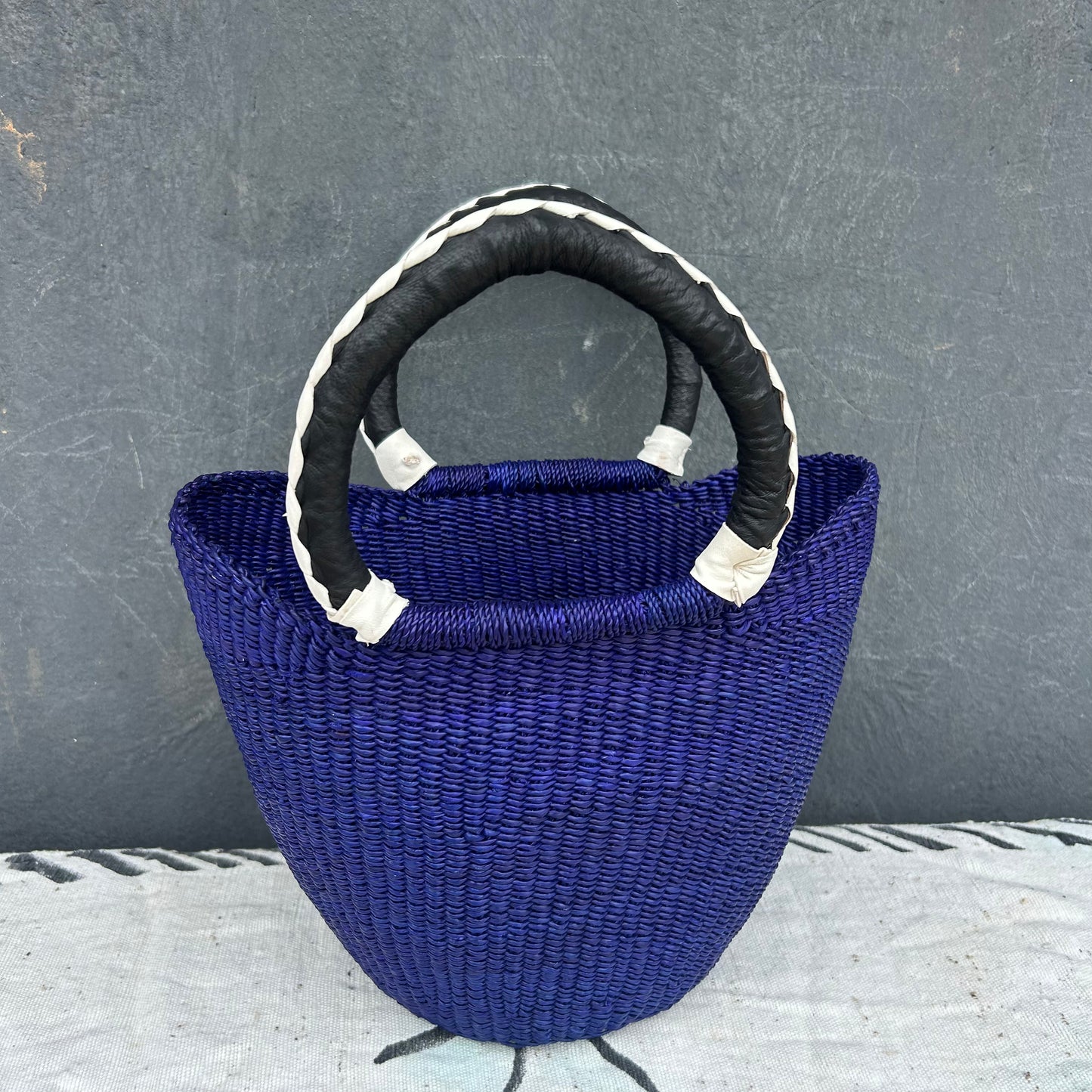 Small U-Shopper Bolga Basket - arabolgabaskets.com