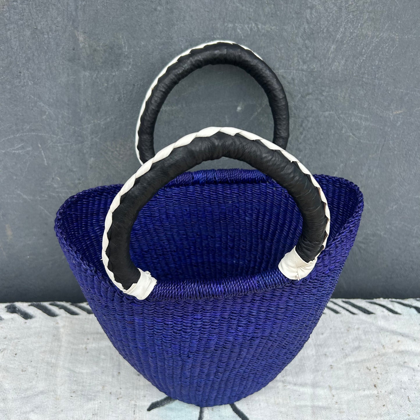 Small U-Shopper Bolga Basket - arabolgabaskets.com