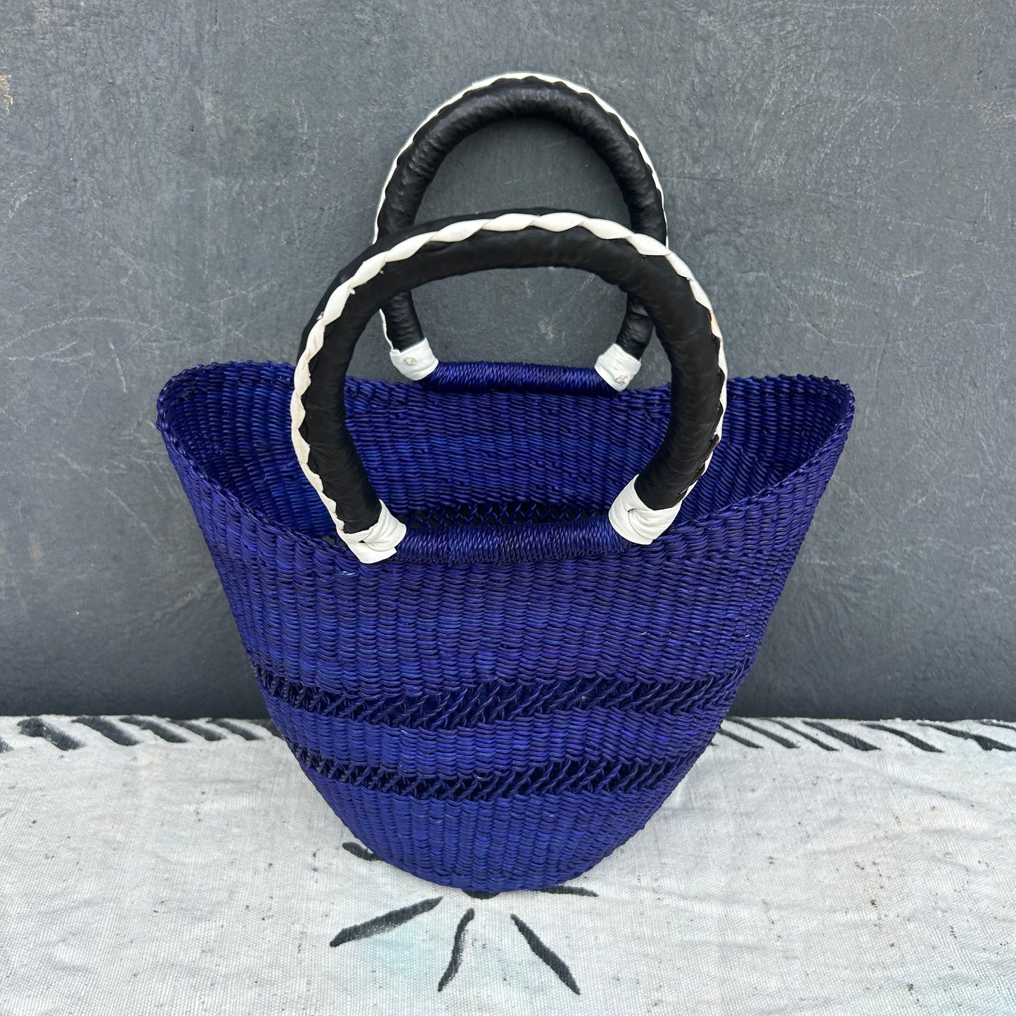 Small U-Shopper Bolga Basket - arabolgabaskets.com