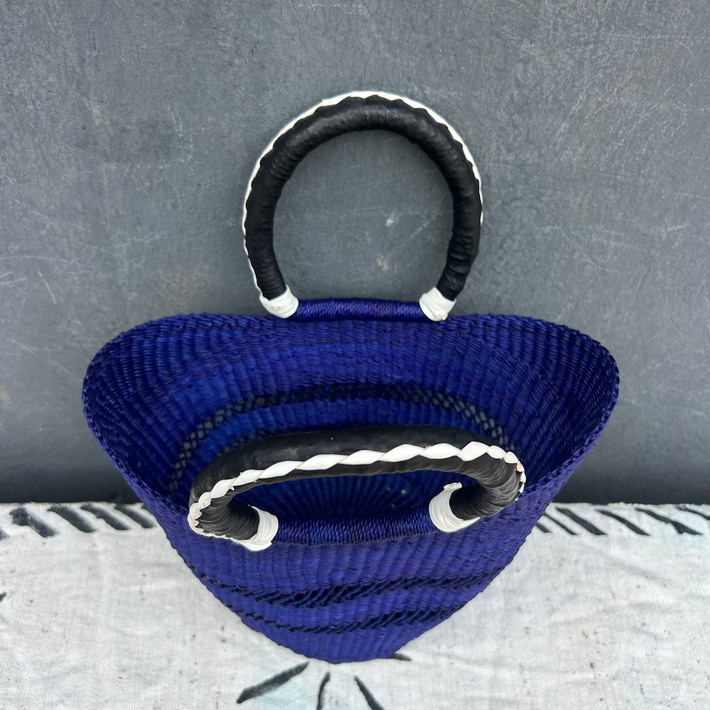 Small U-Shopper Bolga Basket - arabolgabaskets.com