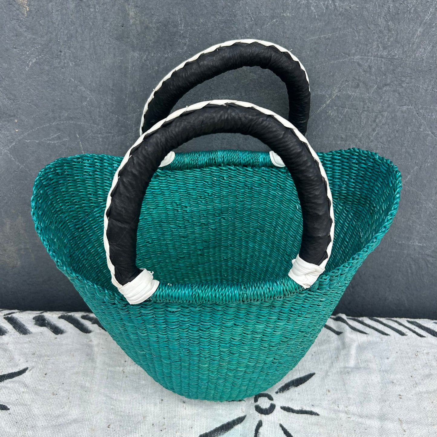 Small U-Shopper Bolga Basket - arabolgabaskets.com