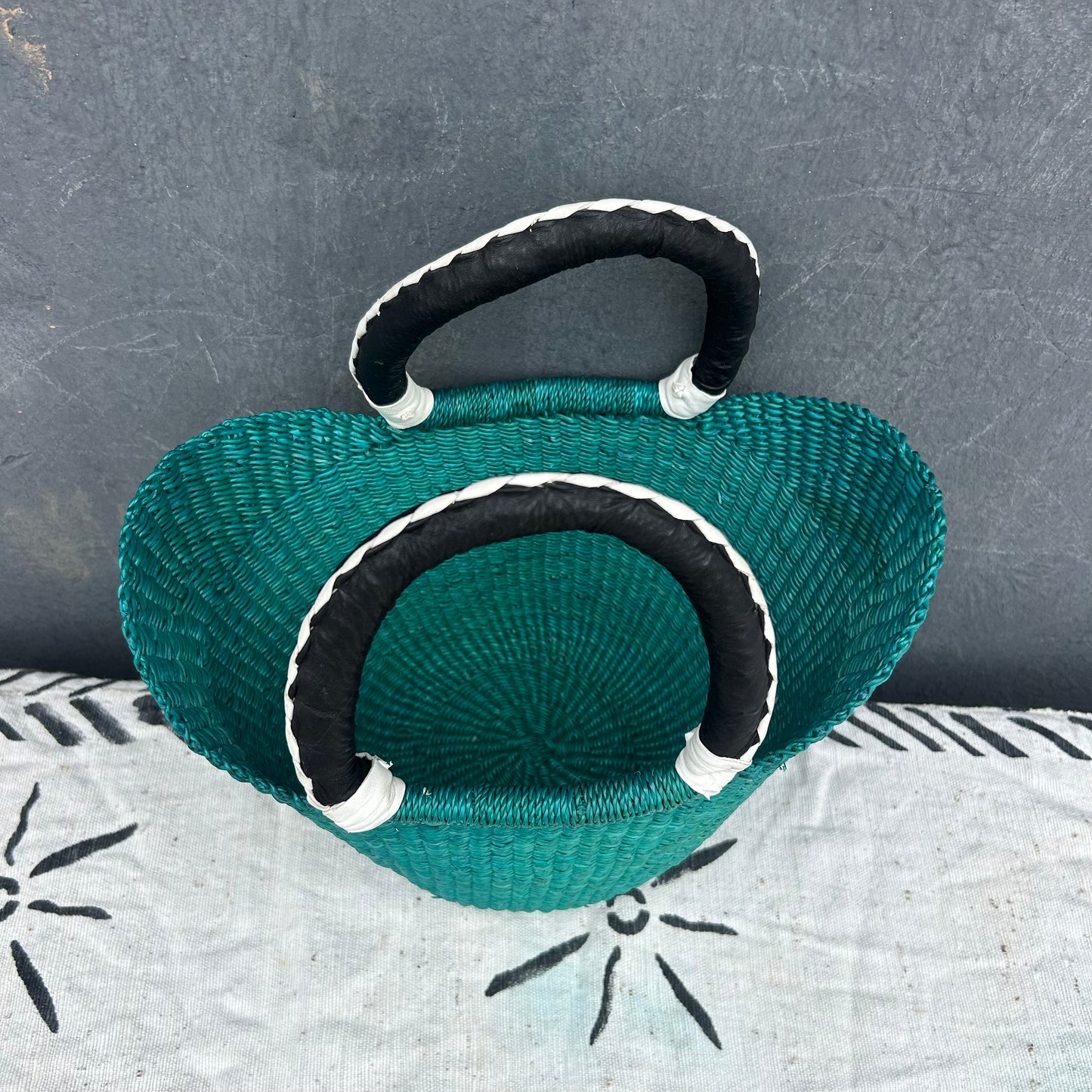 Small U-Shopper Bolga Basket - arabolgabaskets.com