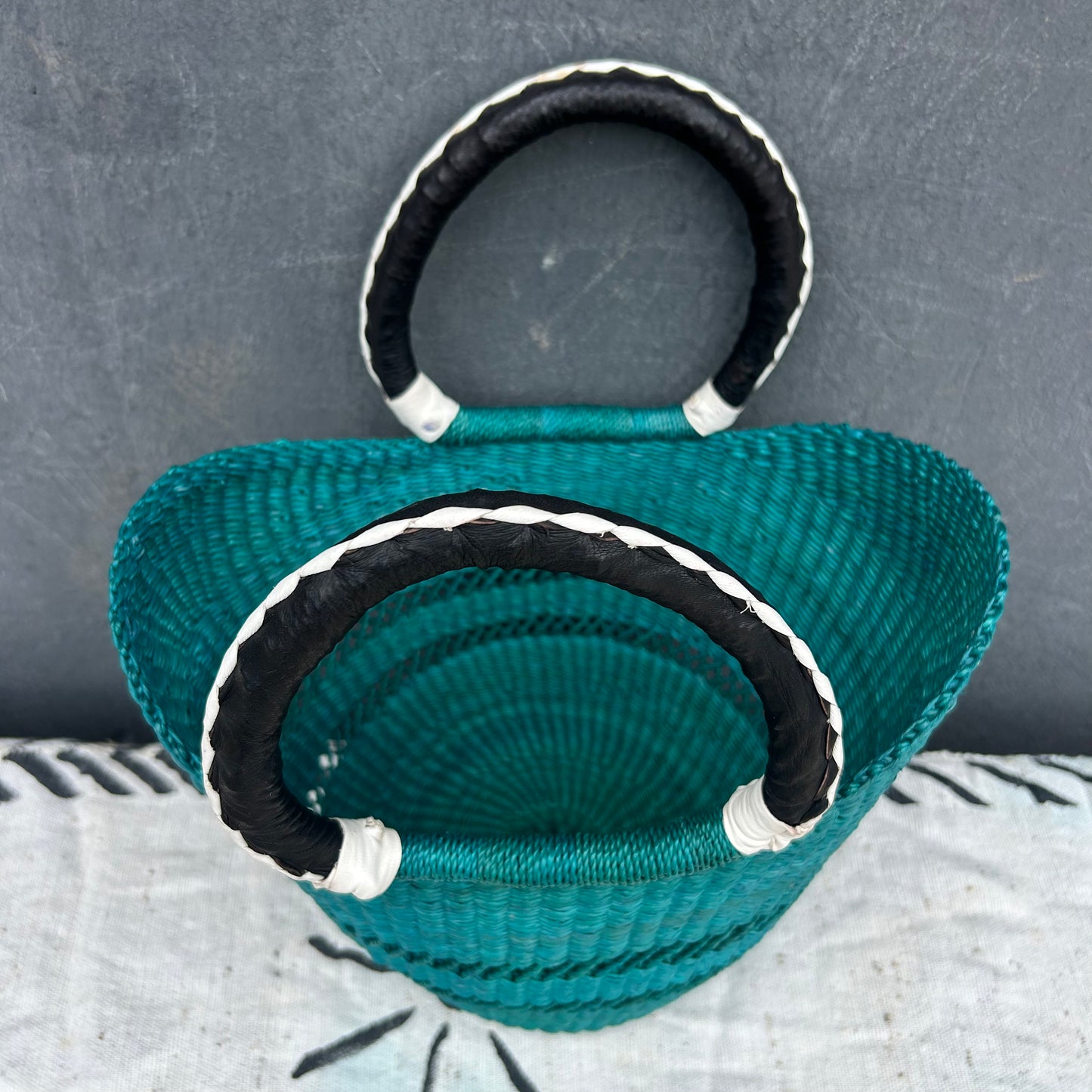 Small U-Shopper Bolga Basket - arabolgabaskets.com