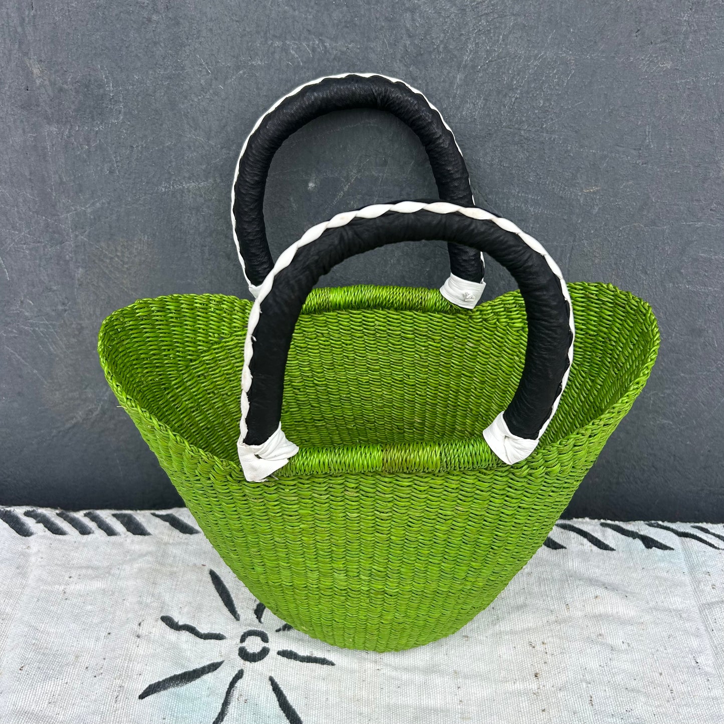 Small U-Shopper Bolga Basket - arabolgabaskets.com