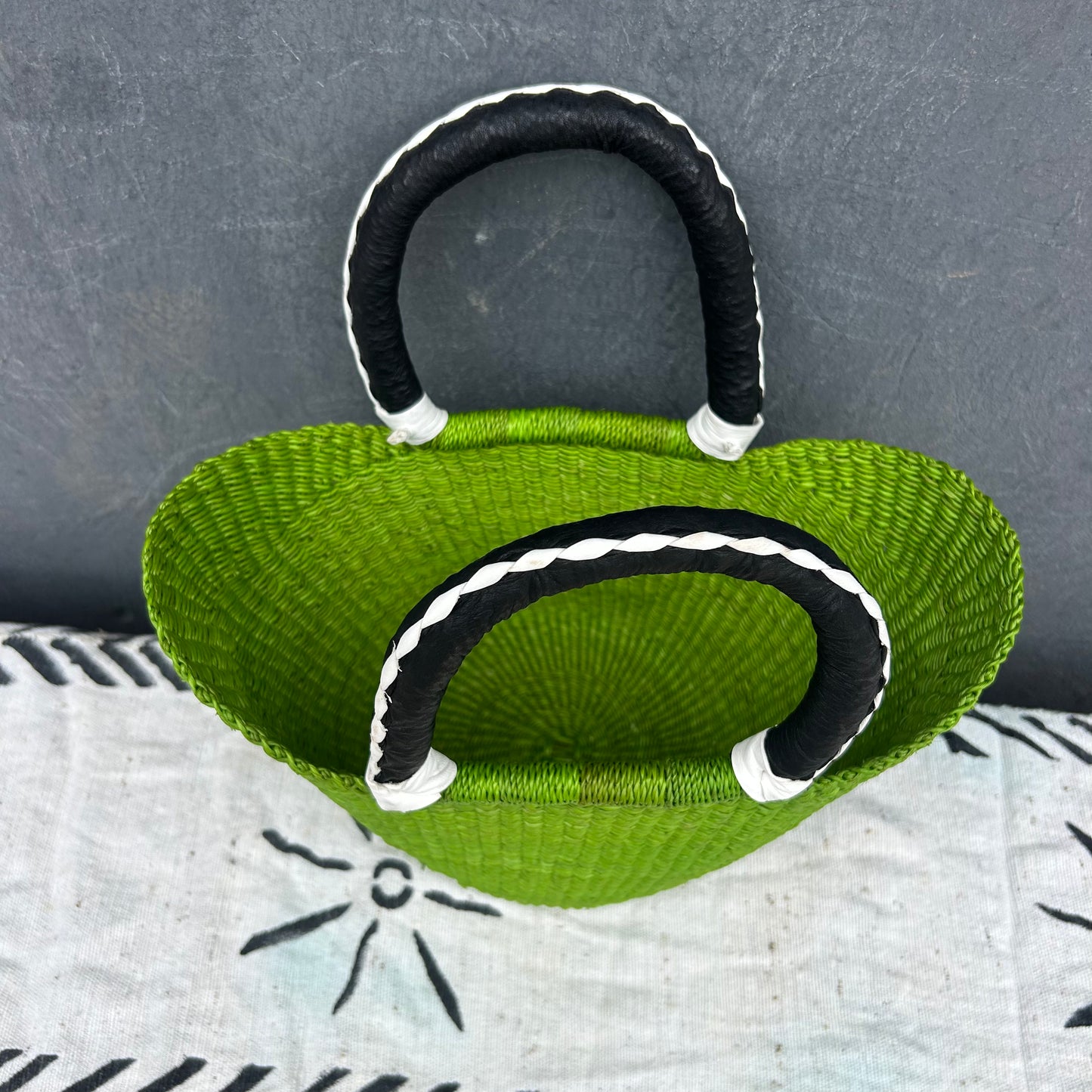 Small U-Shopper Bolga Basket - arabolgabaskets.com