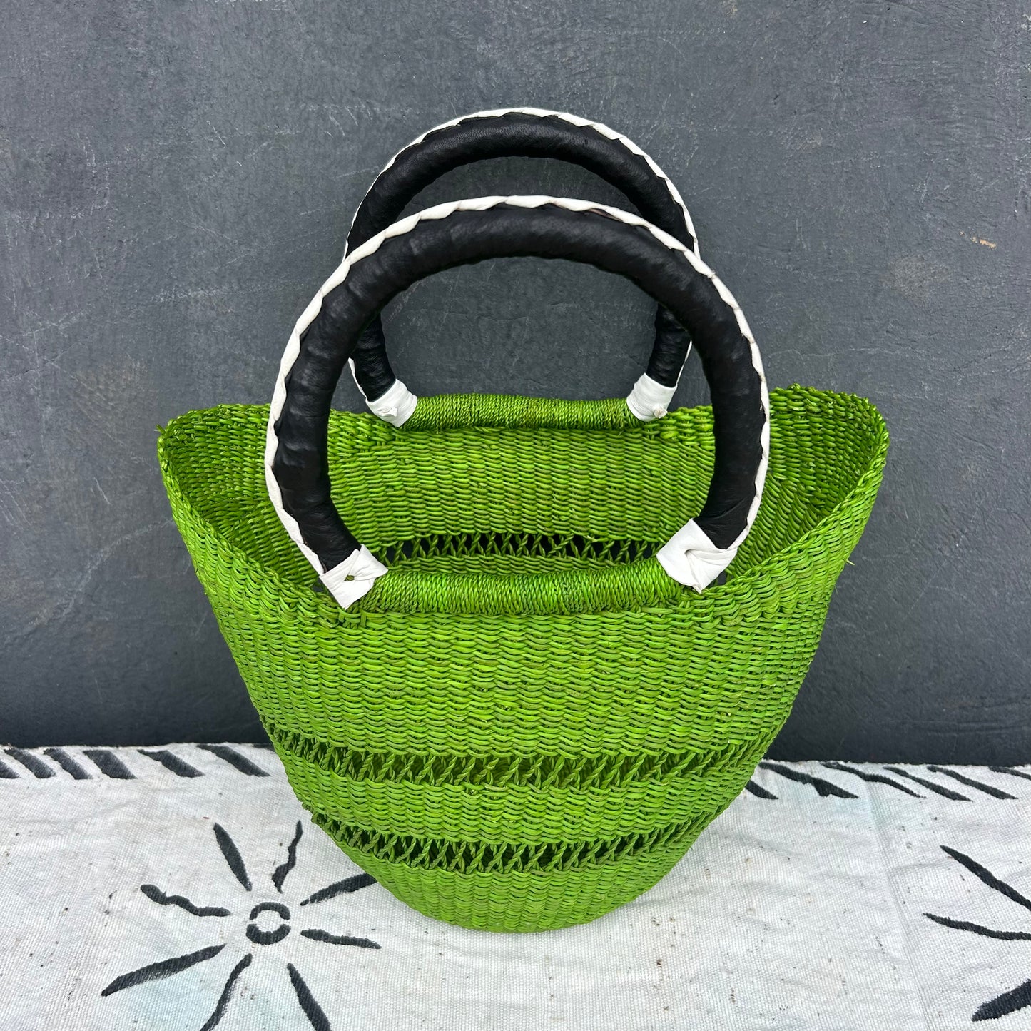 Small U-Shopper Bolga Basket - arabolgabaskets.com