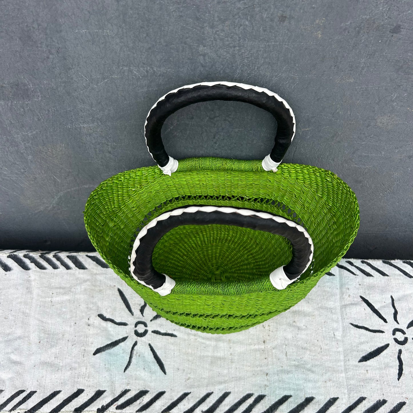 Small U-Shopper Bolga Basket - arabolgabaskets.com