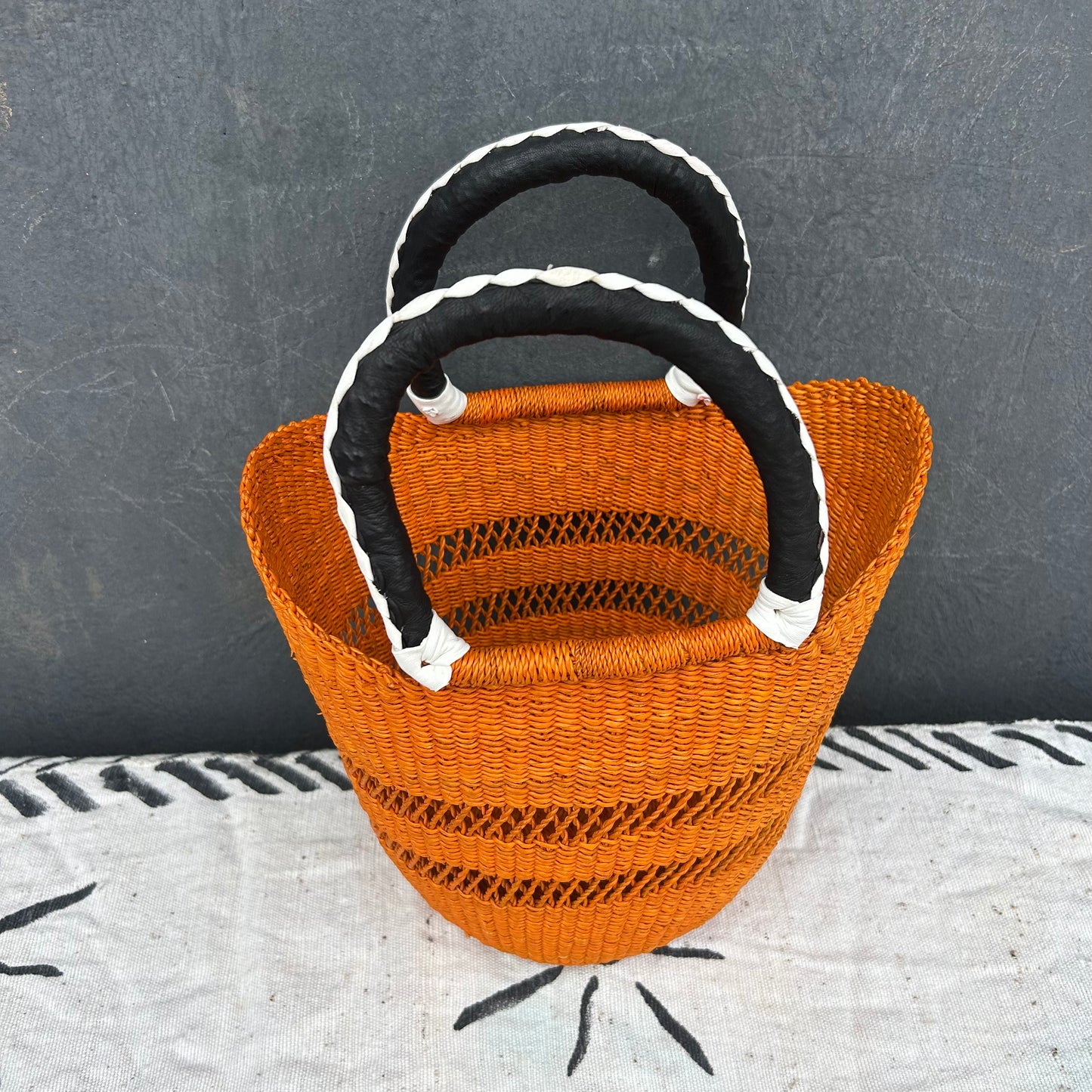Small U-Shopper Bolga Basket - arabolgabaskets.com