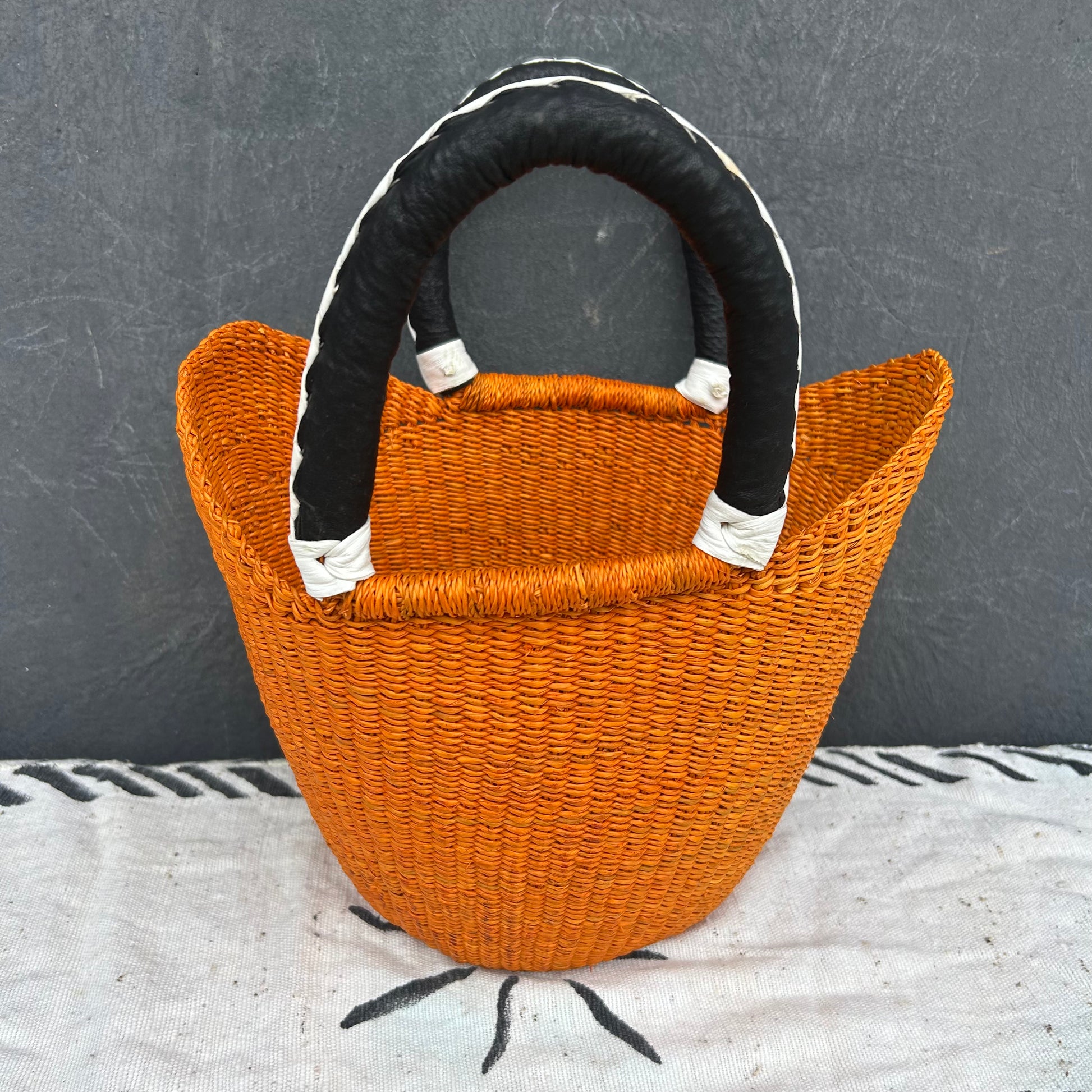 Small U-Shopper Bolga Basket - arabolgabaskets.com