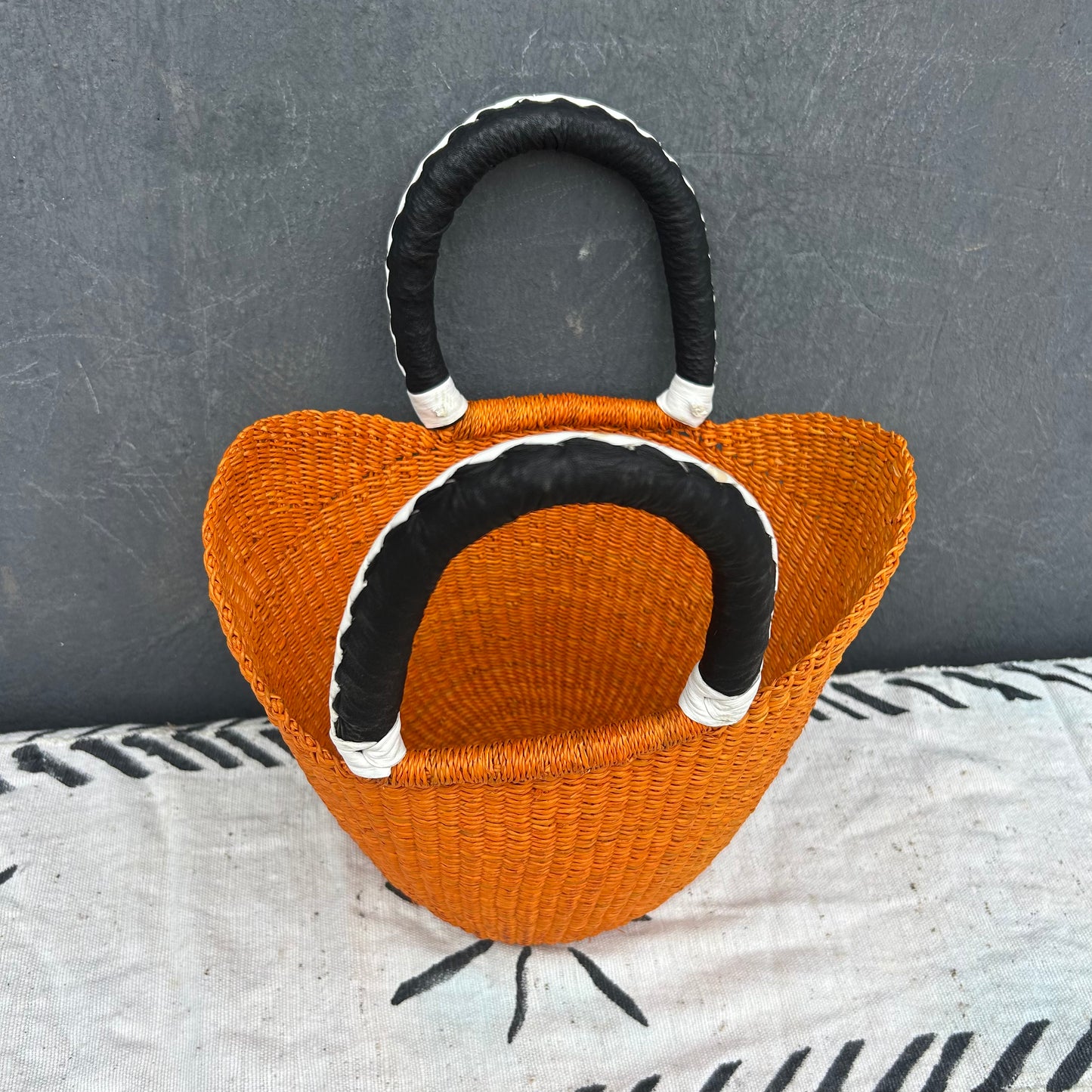 Small U-Shopper Bolga Basket - arabolgabaskets.com