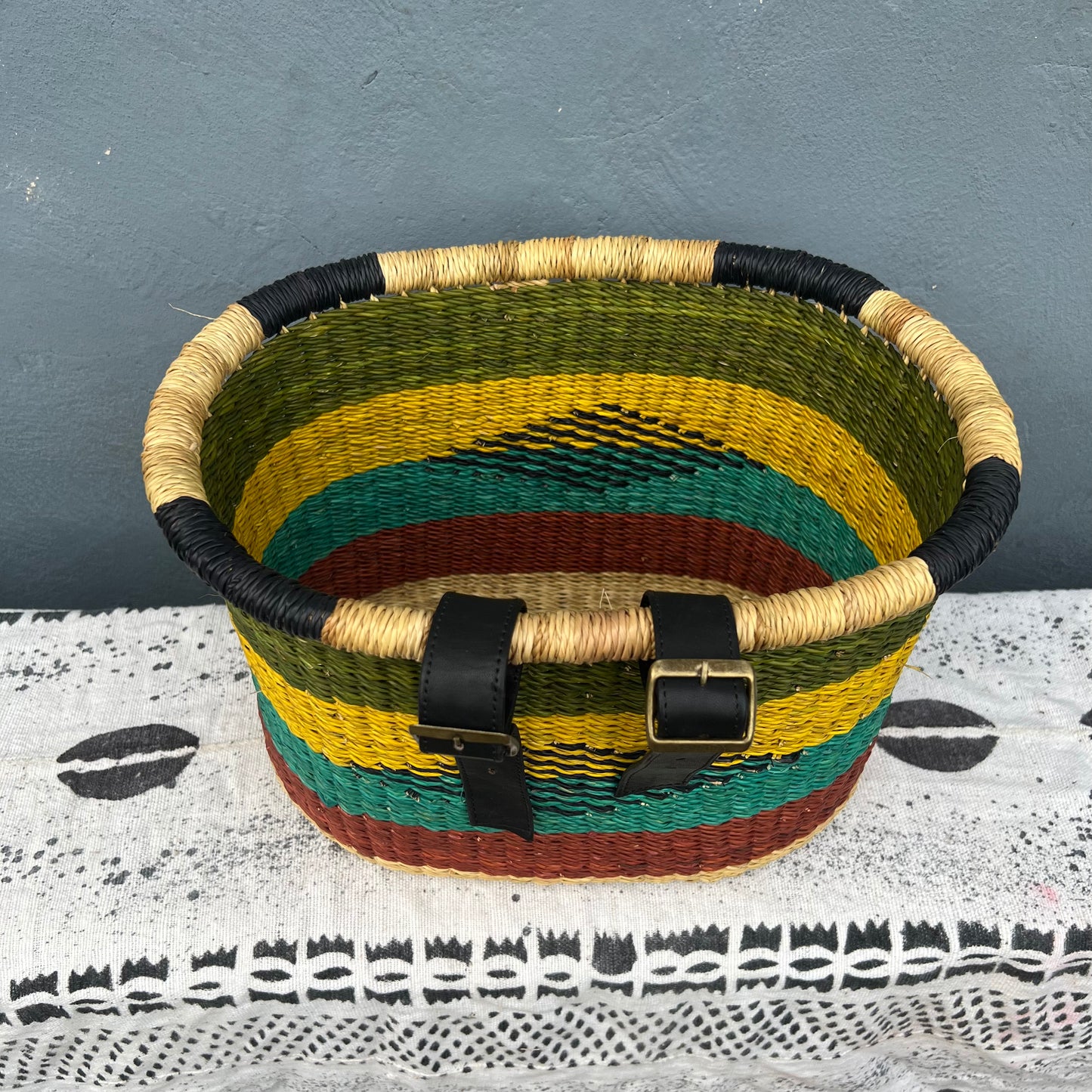 Bolga Bike/Bicycle Basket - arabolgabaskets.com