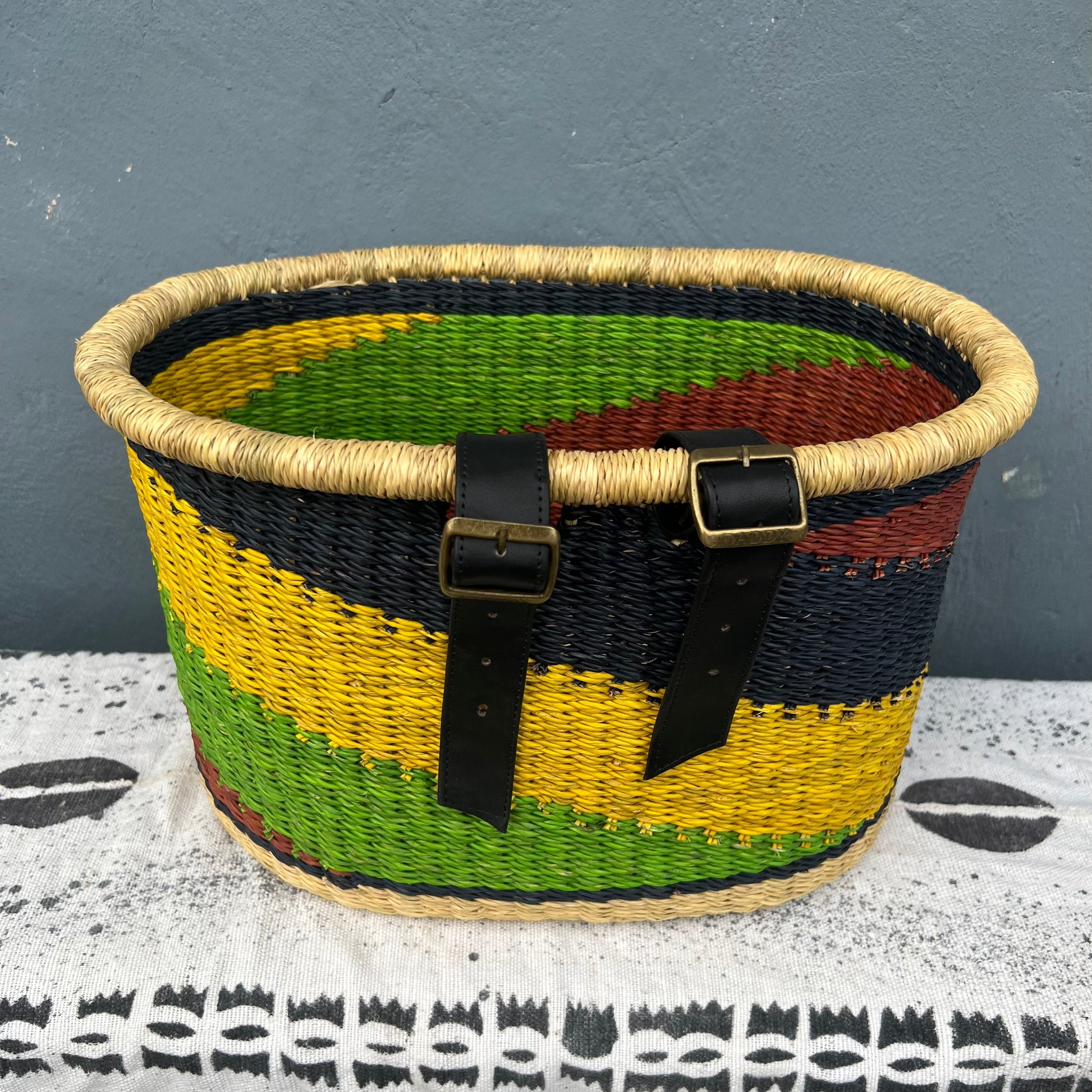 Bolga Bike/Bicycle Basket - arabolgabaskets.com