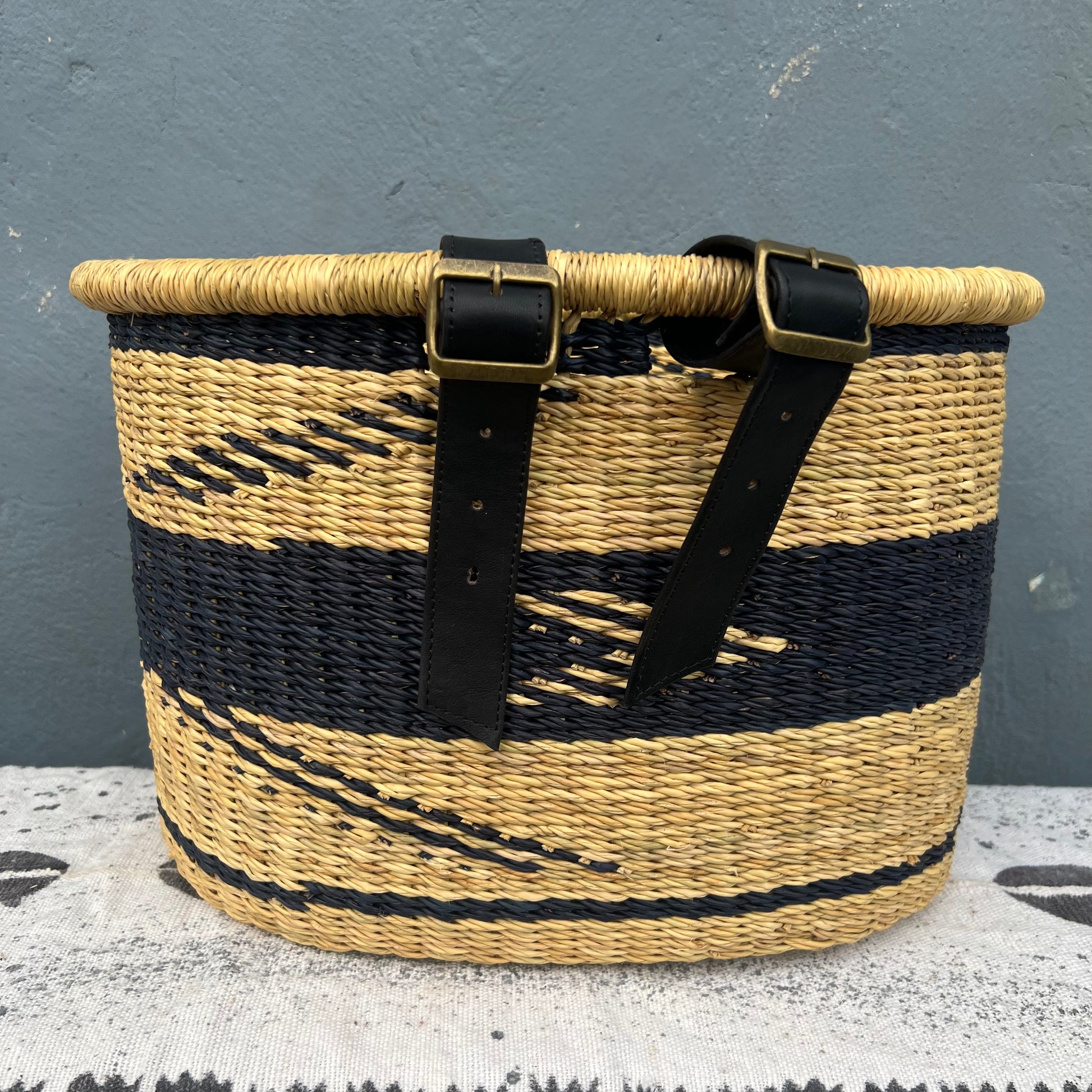 Bolga Bike/Bicycle Basket - arabolgabaskets.com