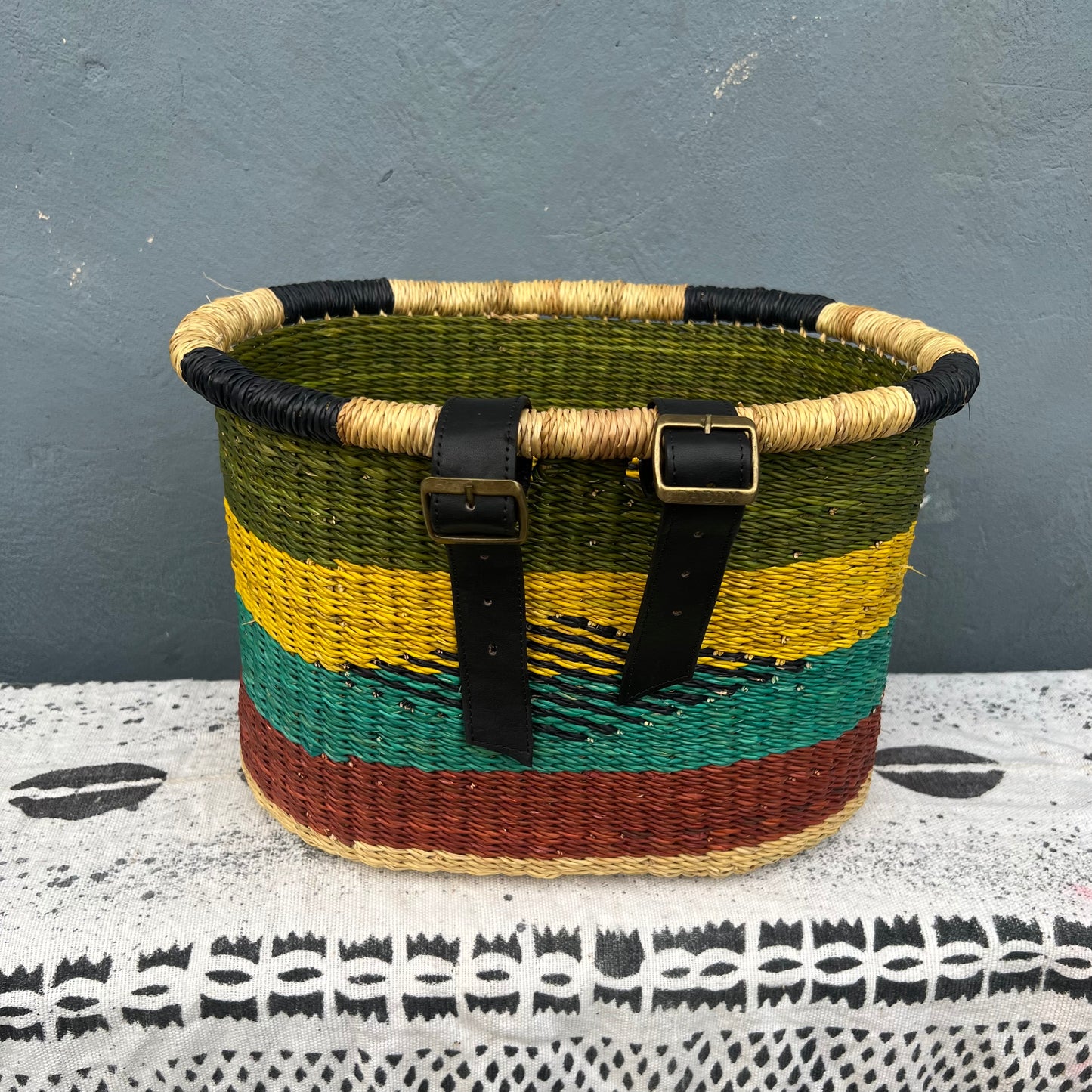 Bolga Bike/Bicycle Basket - arabolgabaskets.com