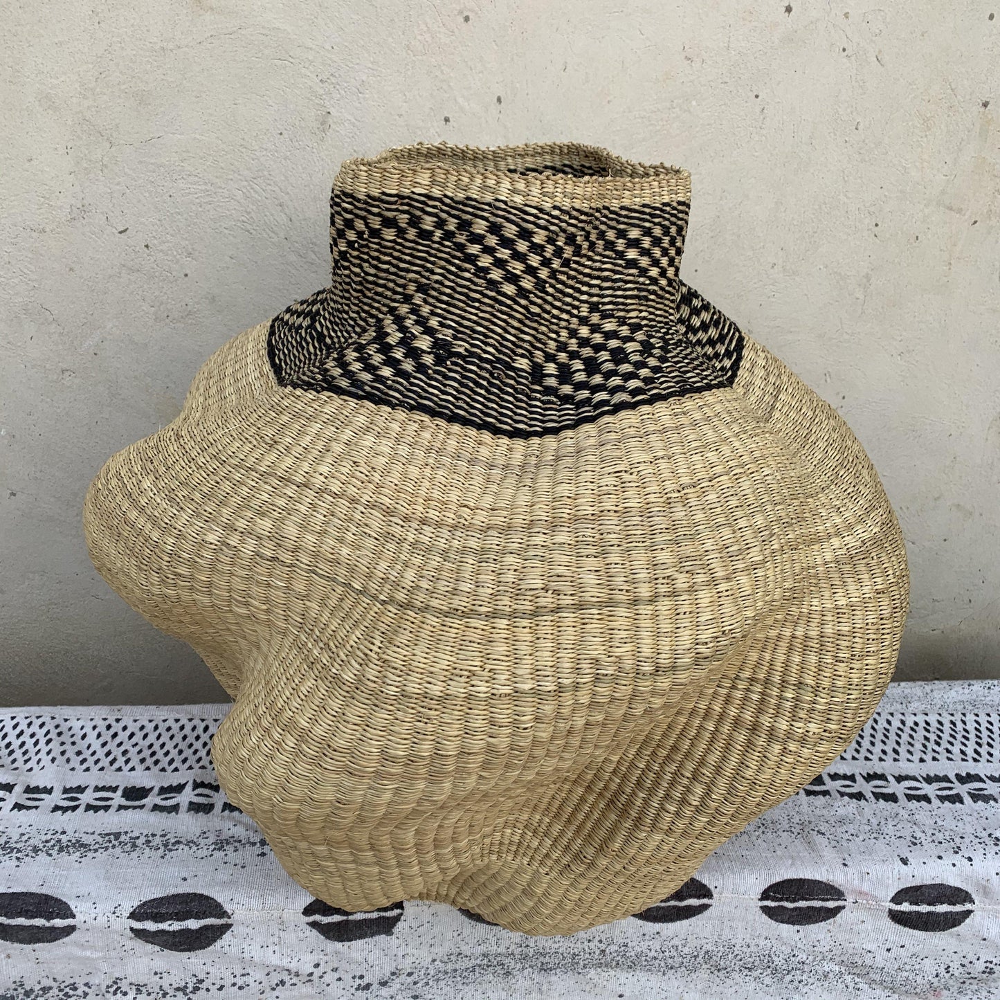 Wave Pot Bolga Basket - arabolgabaskets.com