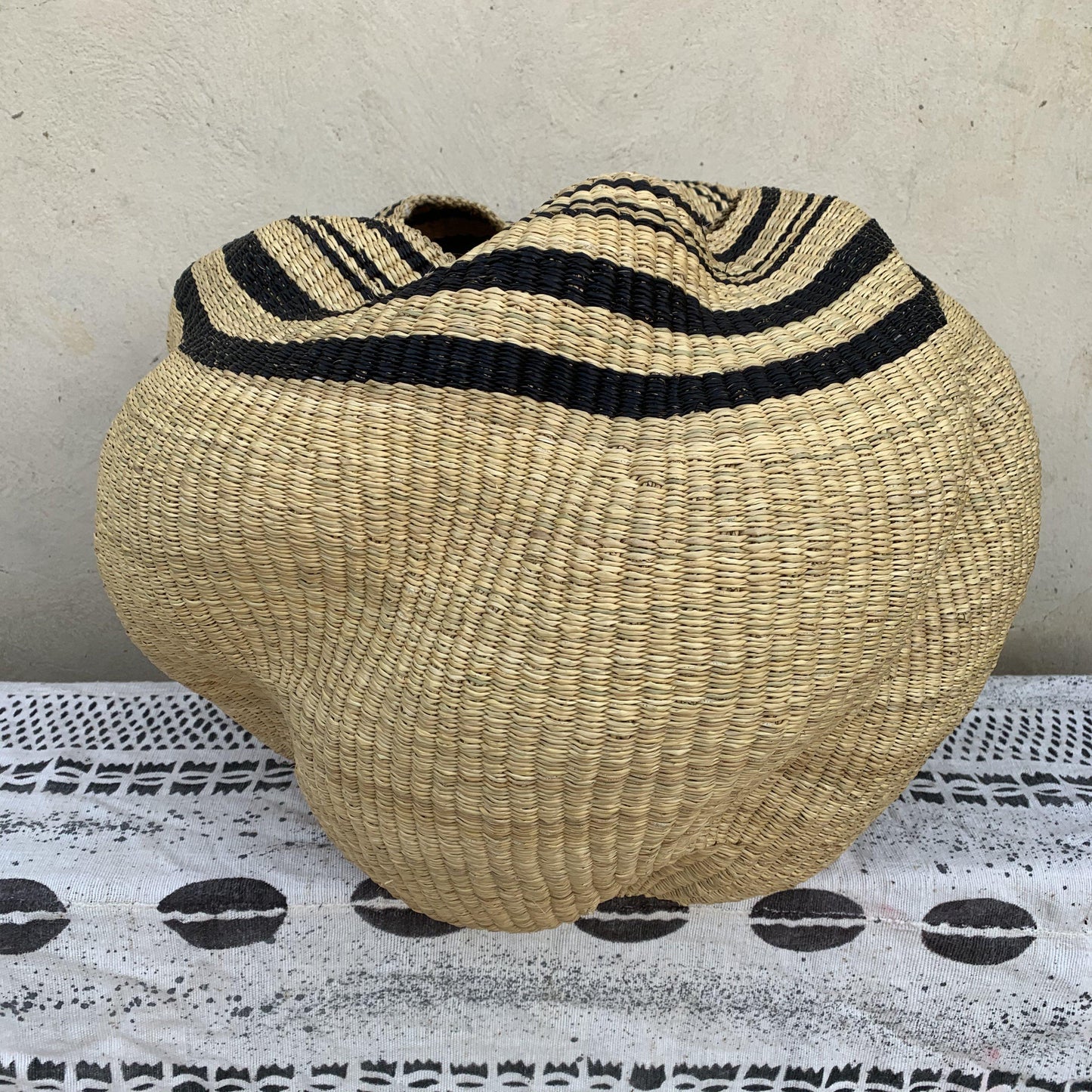 Wave Pot Bolga Basket - arabolgabaskets.com