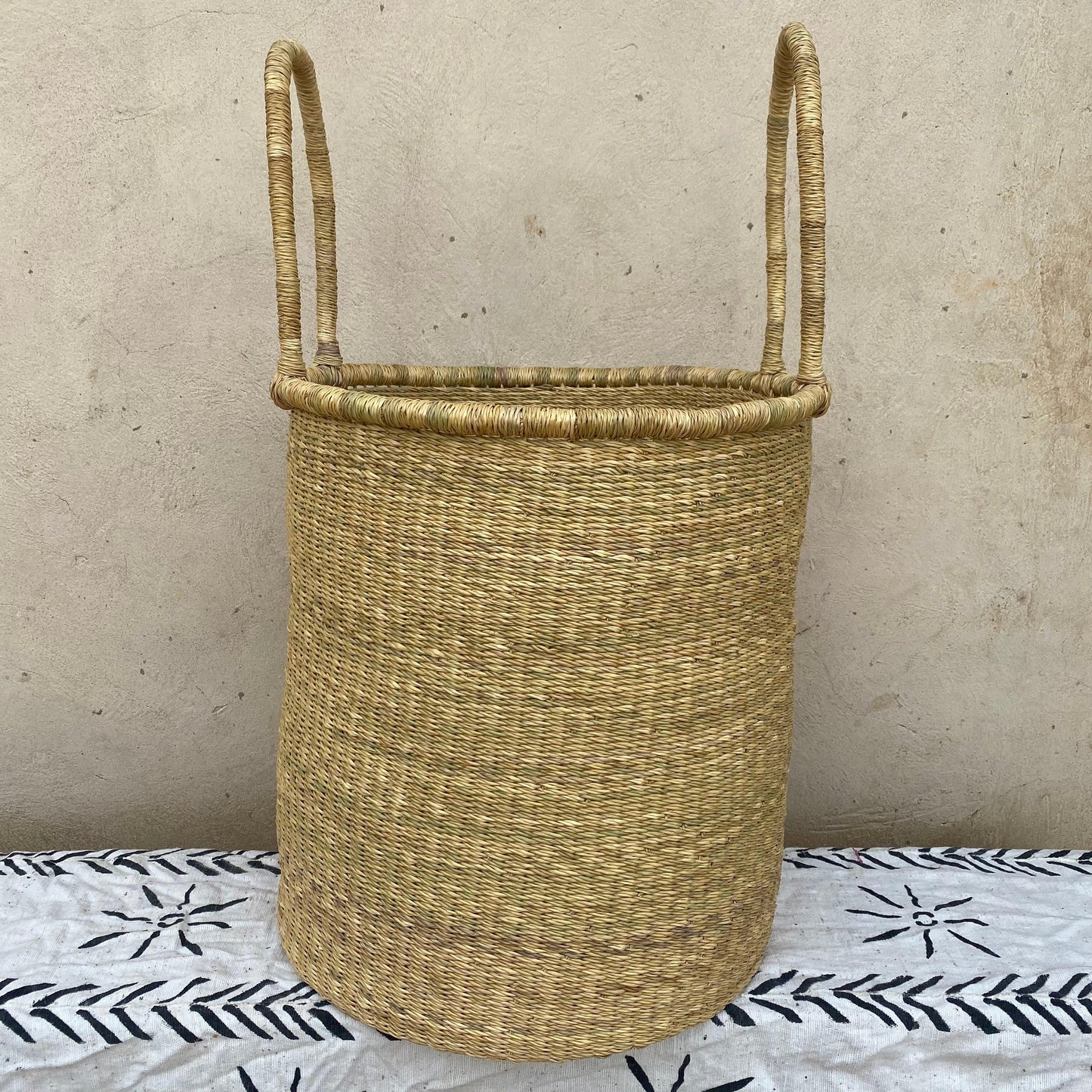 Natural / Dye-Free Laundry Bolga Basket