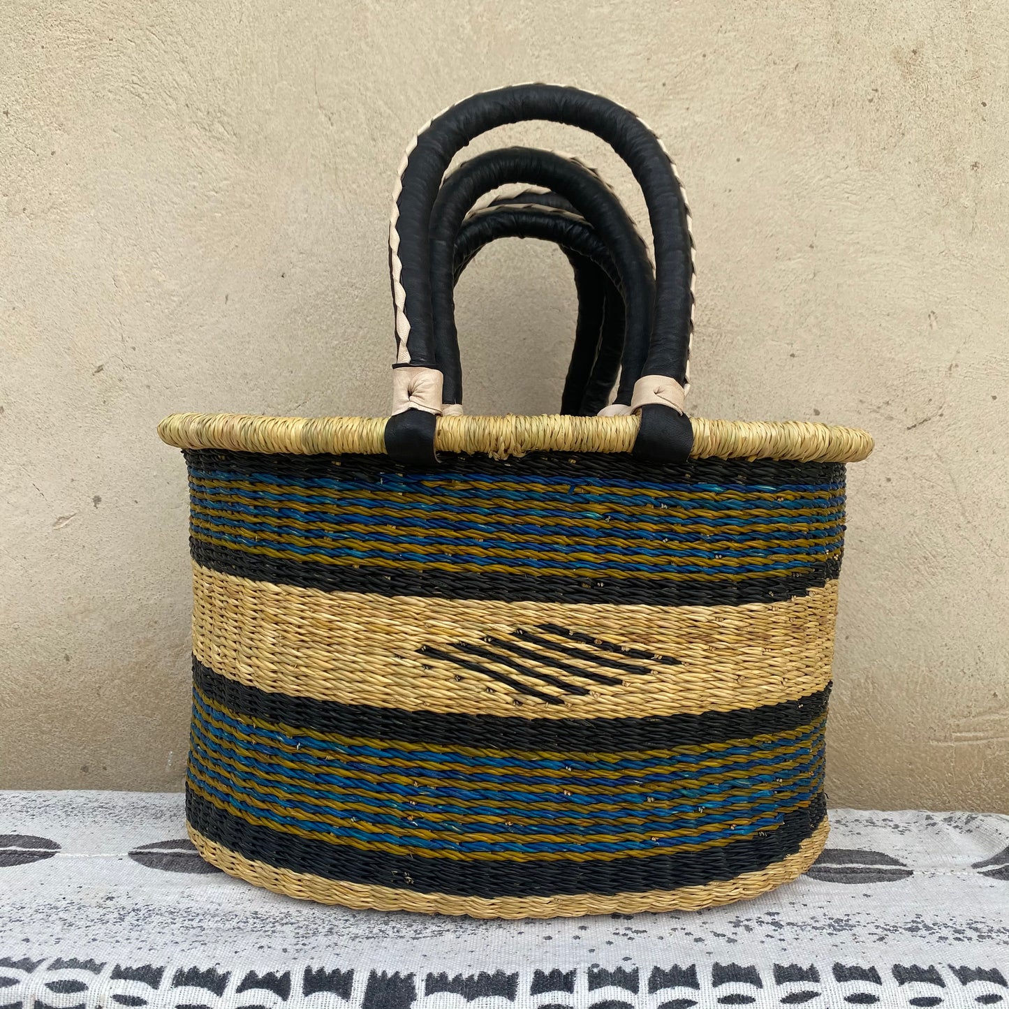 Oval Shopper Bolga Basket - Set of 3 - arabolgabaskets.com