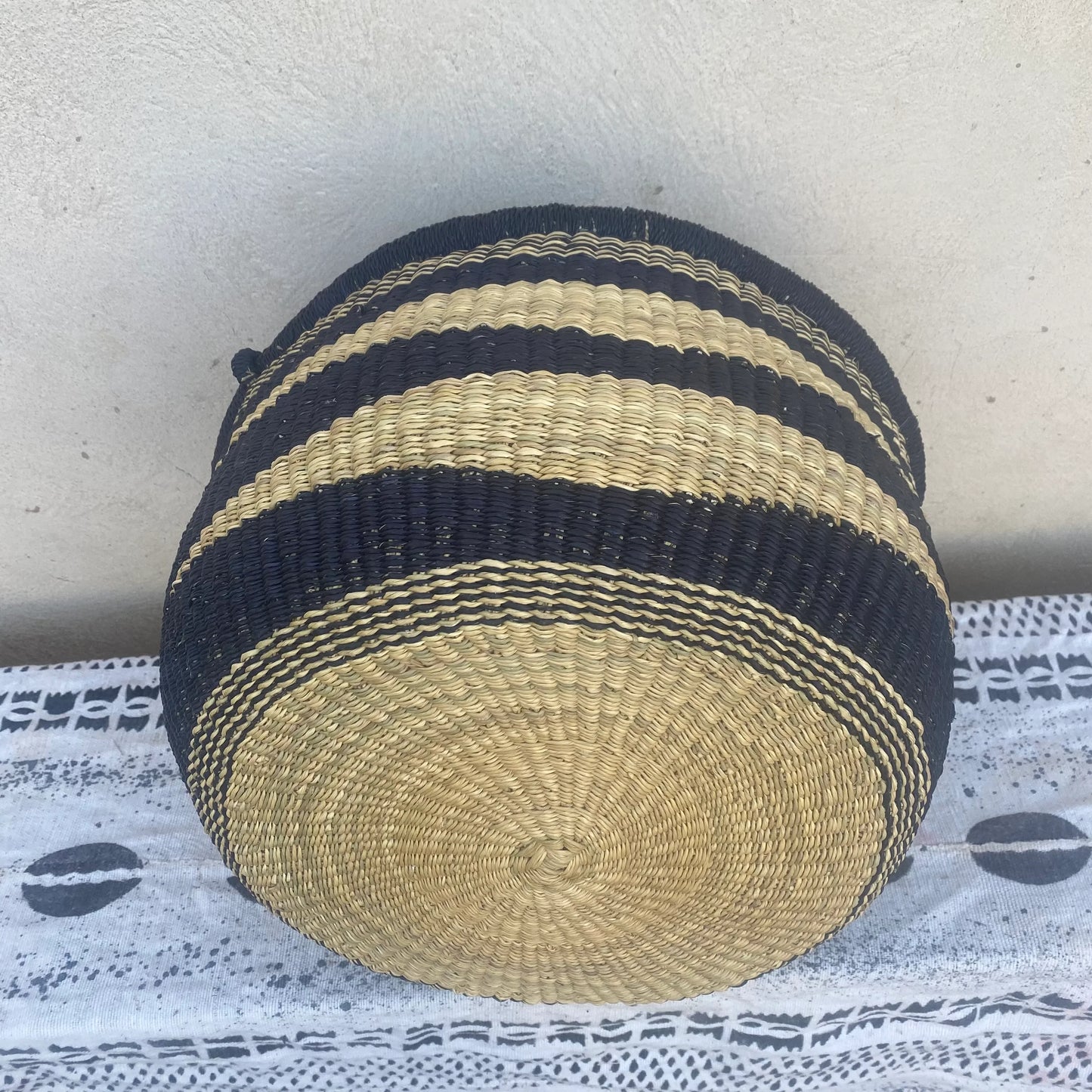 Large Bolga Round Market Basket