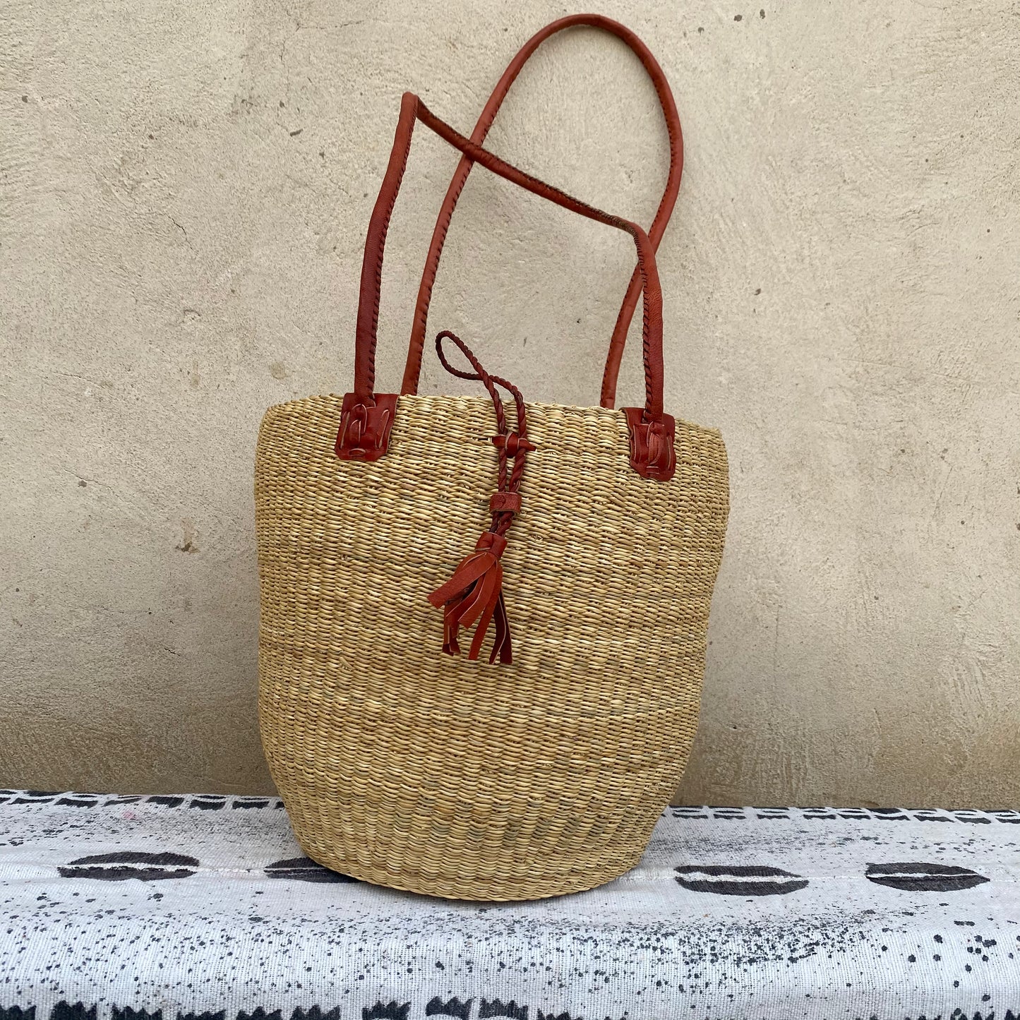 Handwoven Straw Tote Bag
