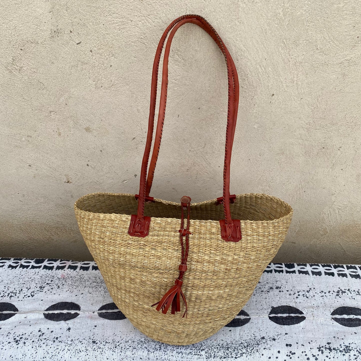 Handwoven Straw Tote Bag