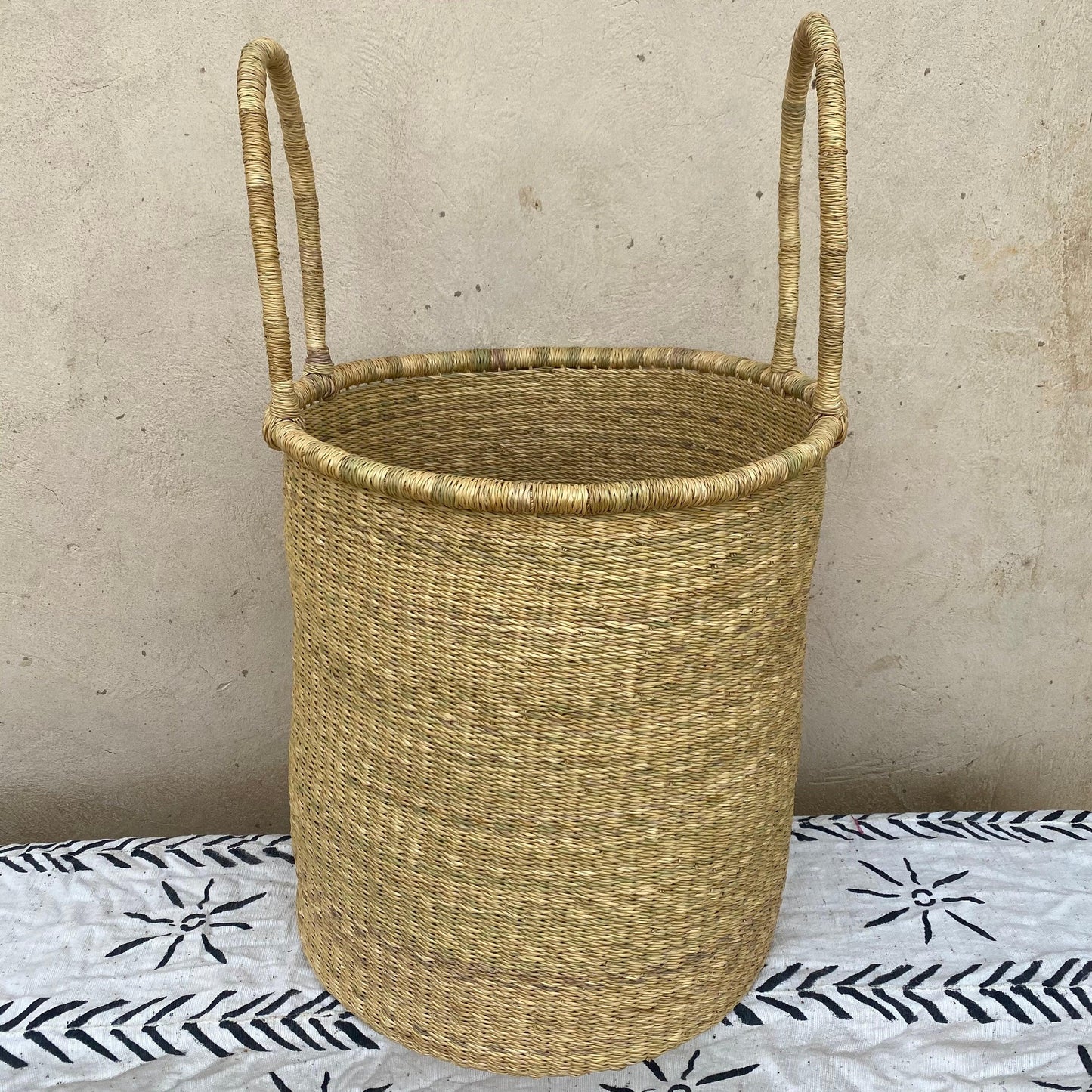 Natural / Dye-Free Laundry Bolga Basket