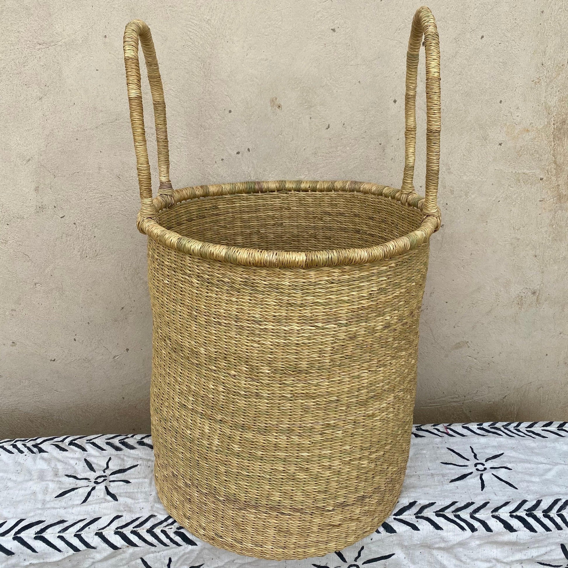 Natural / Dye-Free Laundry Bolga Basket - arabolgabaskets.com