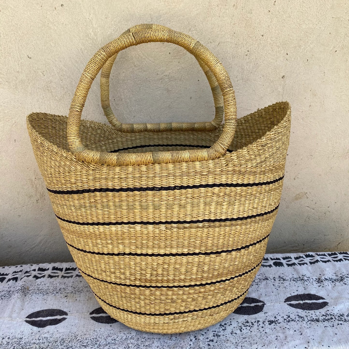 Large U-SHopper Bolga Basket - arabolgabaskets.com