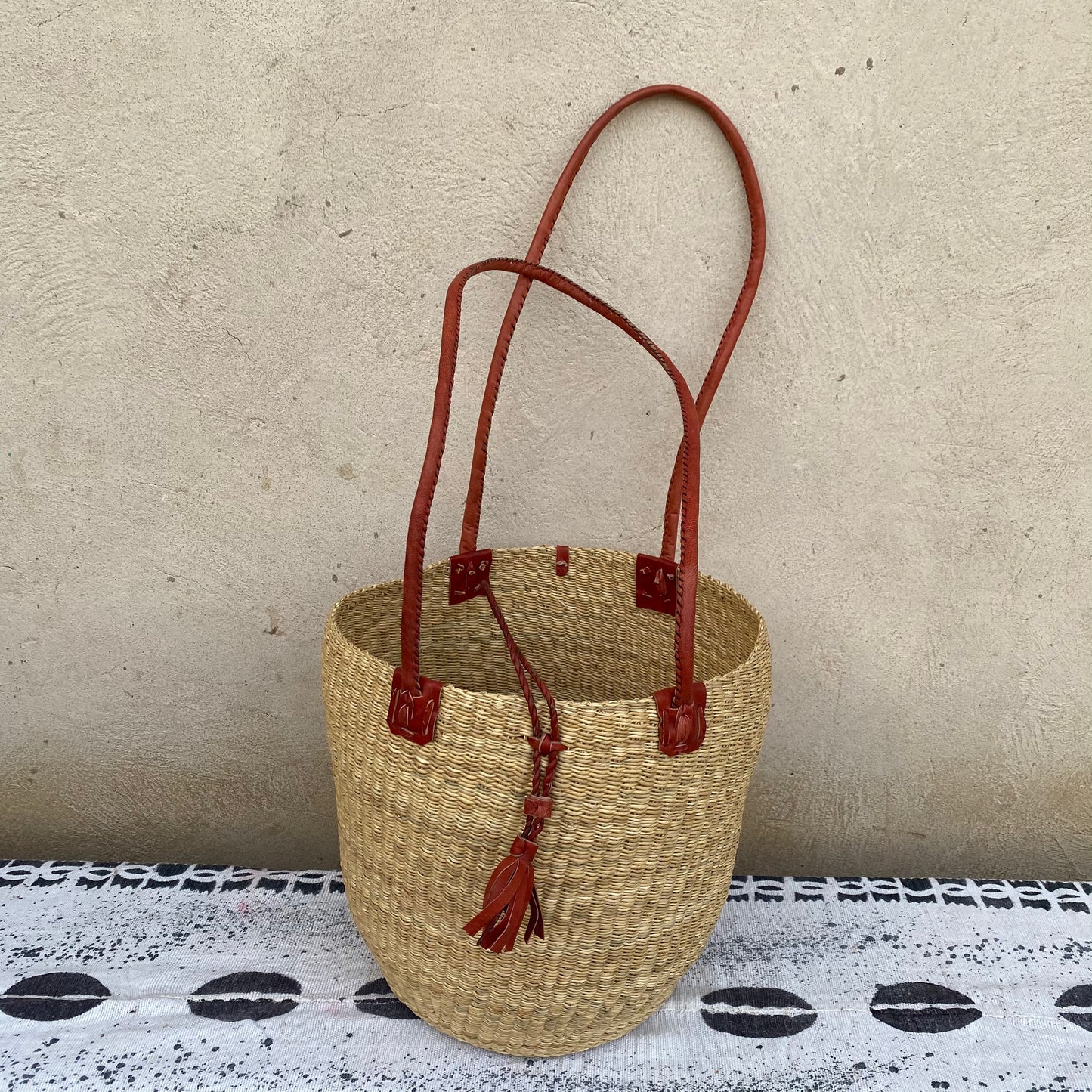 Handwoven Straw Tote Bag
