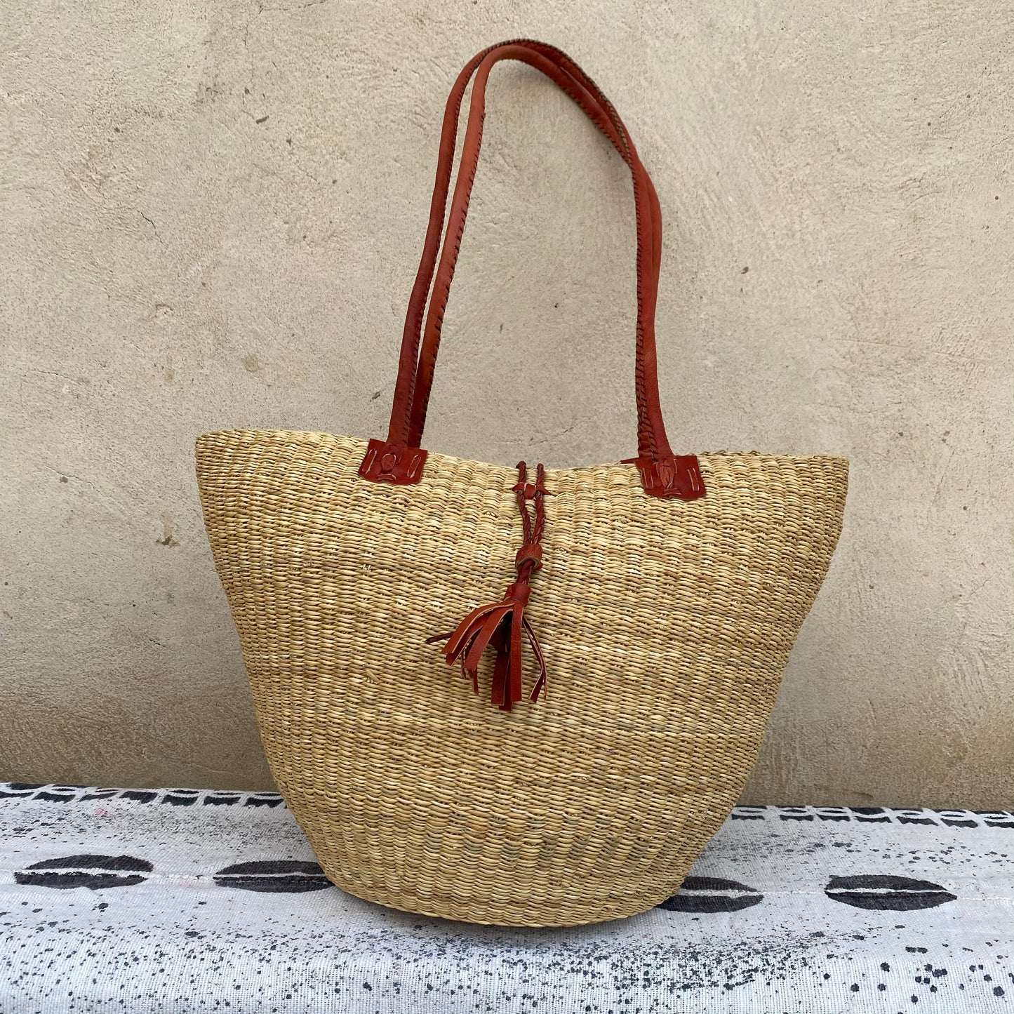 Handwoven Straw Tote Bag