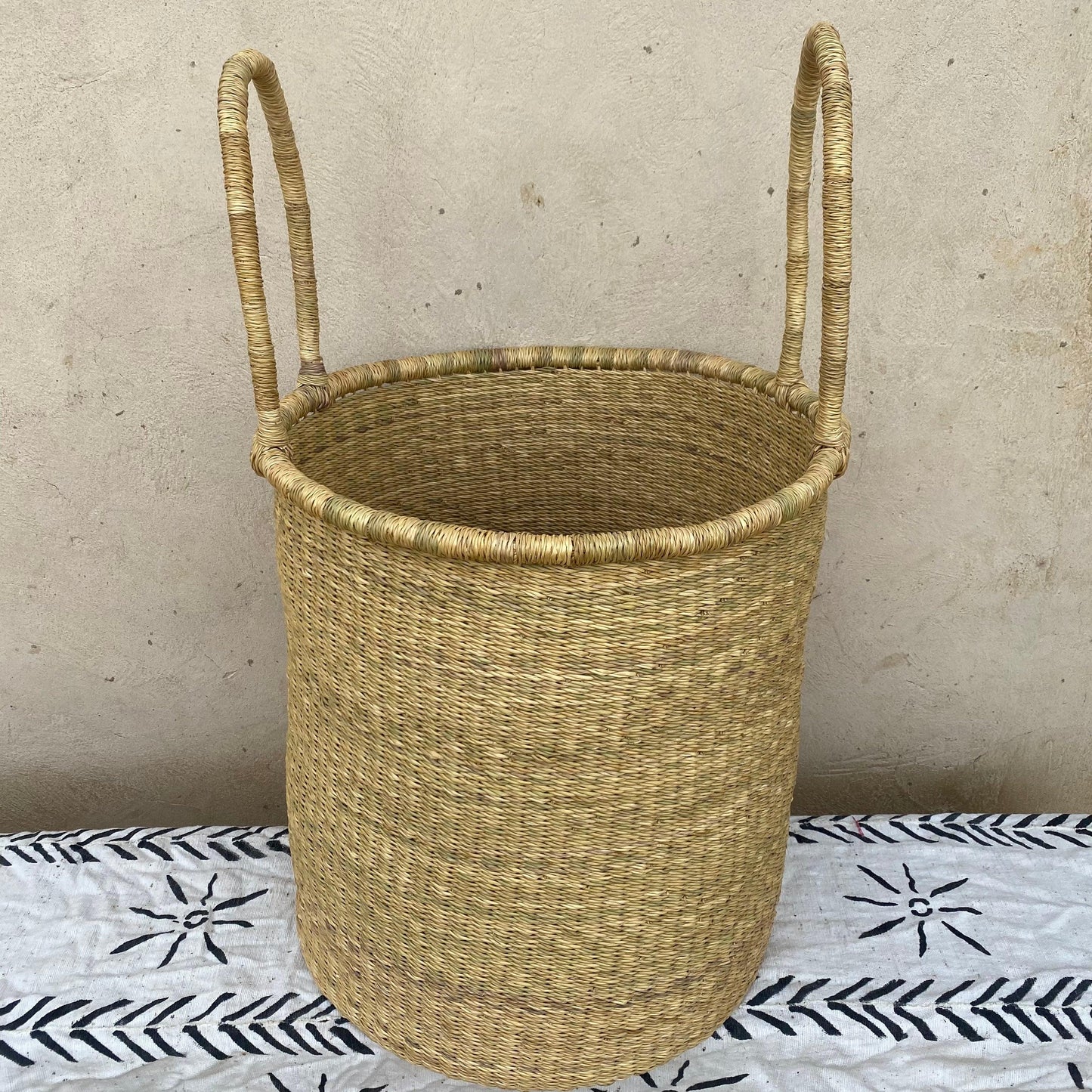 Natural / Dye-Free Laundry Bolga Basket