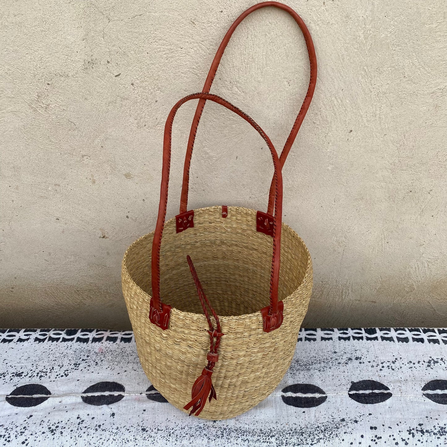 Handwoven Straw Tote Bag