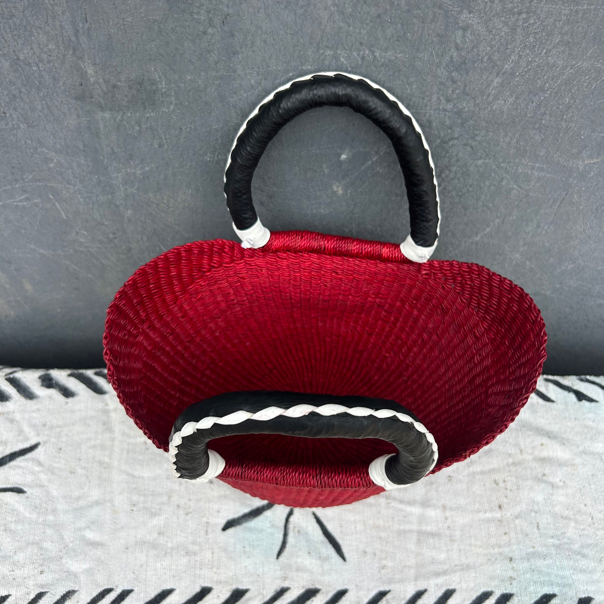 Small U-Shopper Bolga Basket - arabolgabaskets.com