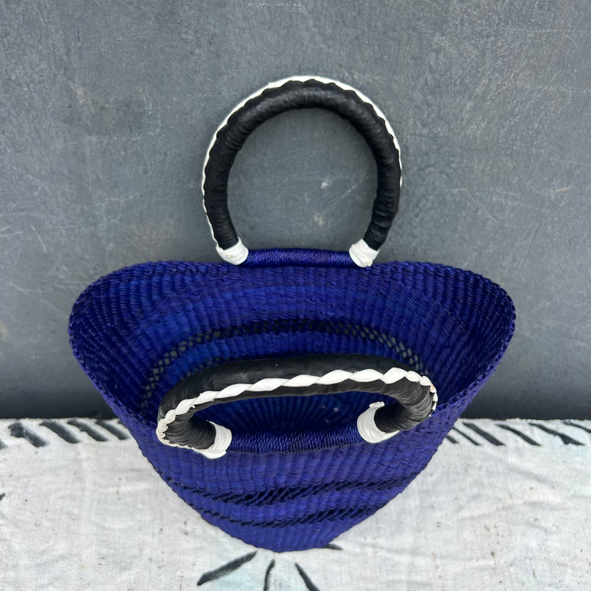 Small U-Shopper Bolga Basket - arabolgabaskets.com