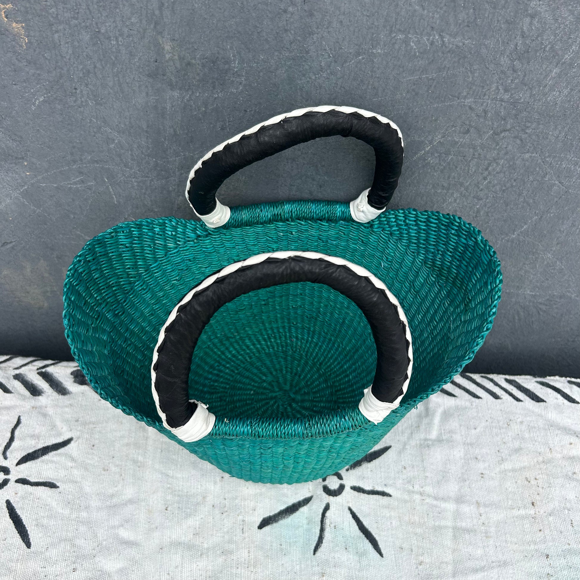 Small U-Shopper Bolga Basket - arabolgabaskets.com