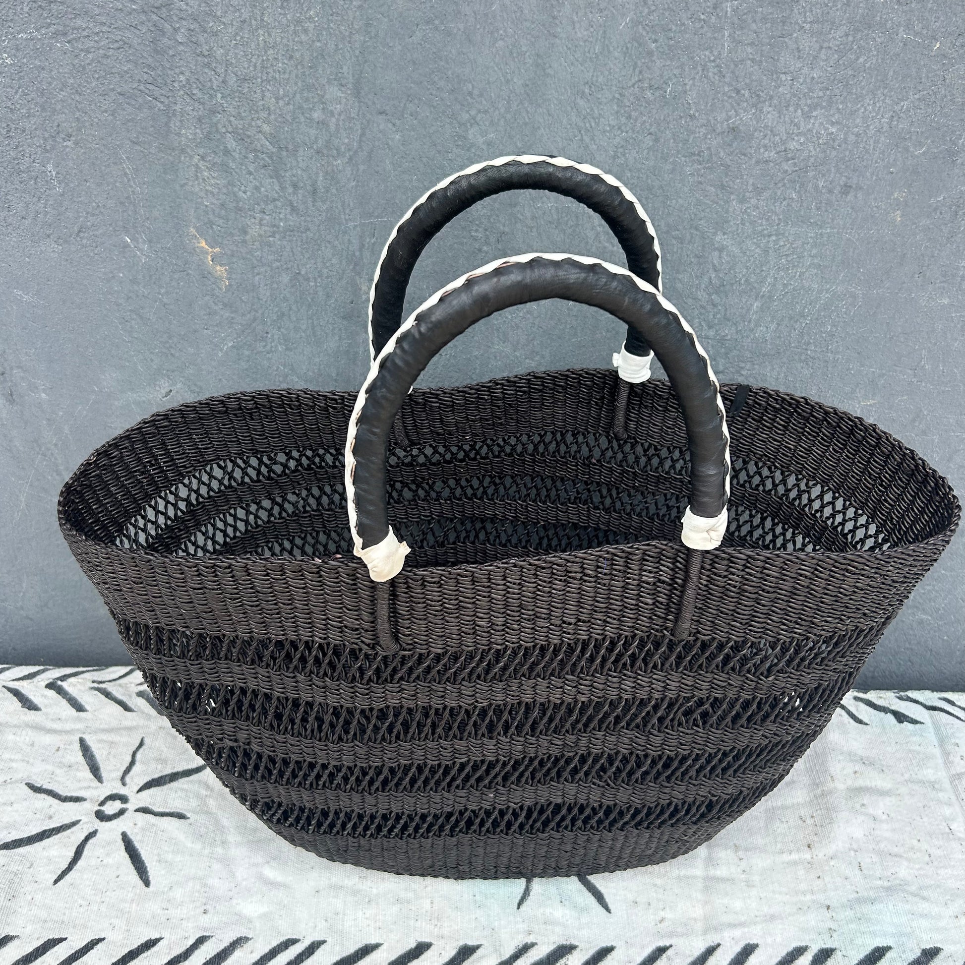 Bolga Shopping Basket/tote Bag/picnic Bag/Bearch Bag - arabolgabaskets.com