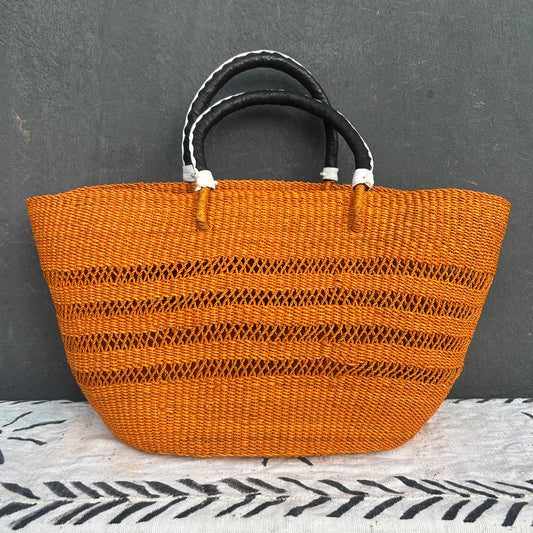 Bolga Shopping Basket/tote Bag/picnic Bag/Bearch Bag - arabolgabaskets.com