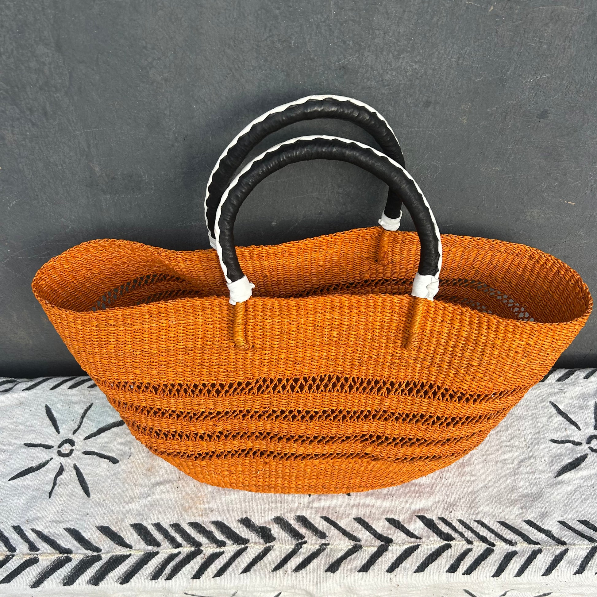 Bolga Shopping Basket/tote Bag/picnic Bag/Bearch Bag - arabolgabaskets.com