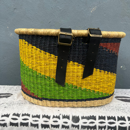 Bolga Bike/Bicycle Basket - arabolgabaskets.com