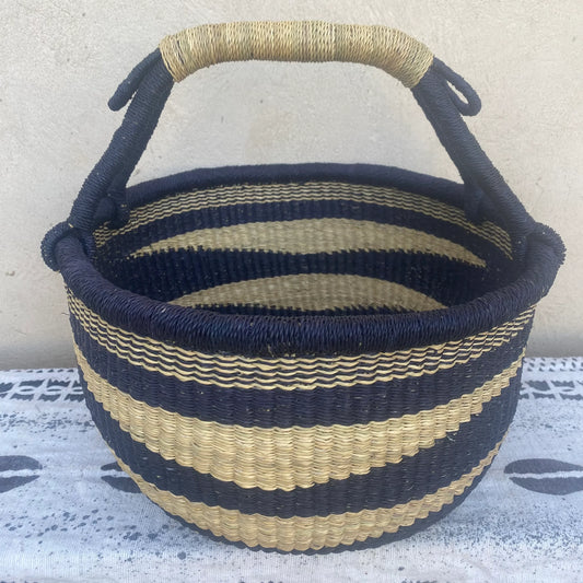 Large Bolga Round Market Basket