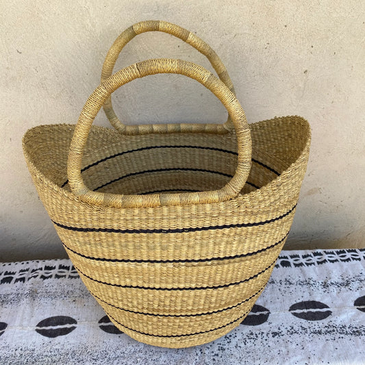 Large U-SHopper Bolga Basket - arabolgabaskets.com