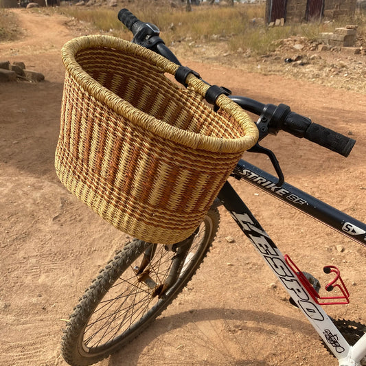 Bolga Bike/Bicycle Basket - arabolgabaskets.com